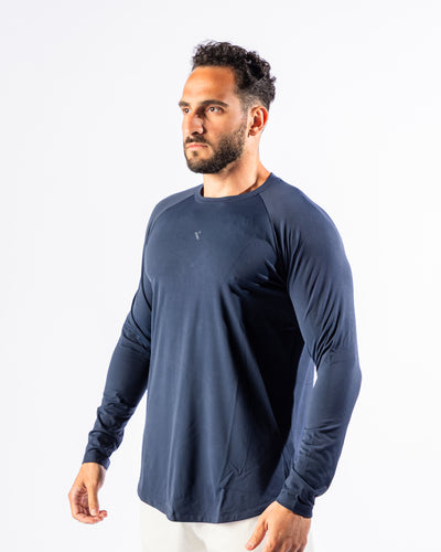 Momentum Long Sleeve Tee-Blue