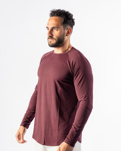 Momentum Long Sleeve Tee-Red