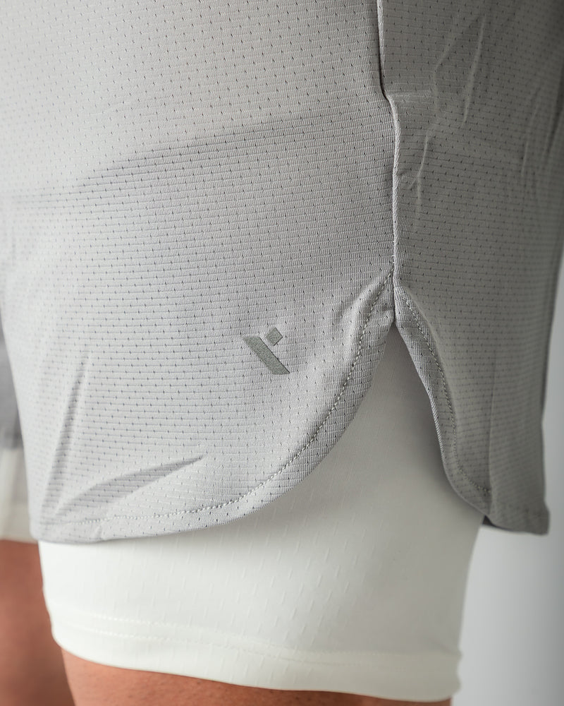 Matrix 2 in 1 Shorts-Grey