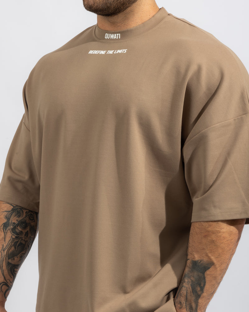 Power Oversized Tee - Brown