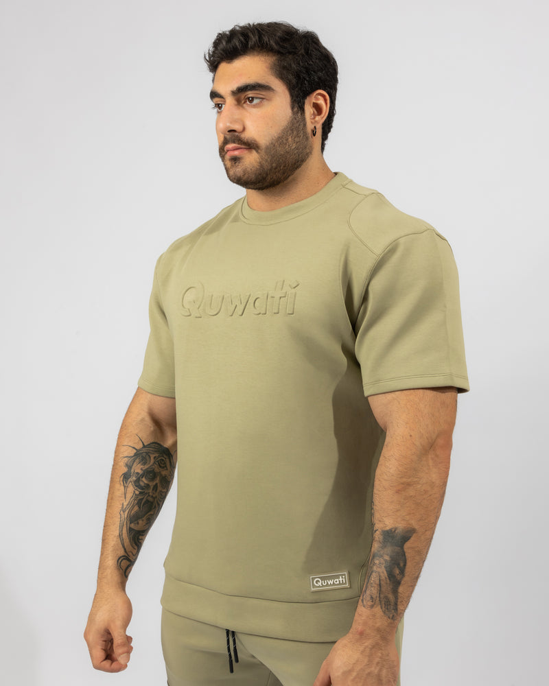 Shield Men Half Sleeve Pullover - Light Green