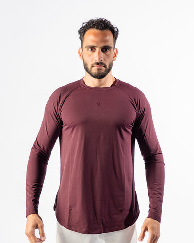 Momentum Long Sleeve Tee-Red