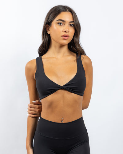 Power Twist Bra - Black