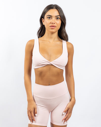 Power Twist Bra - Rosy Cloud