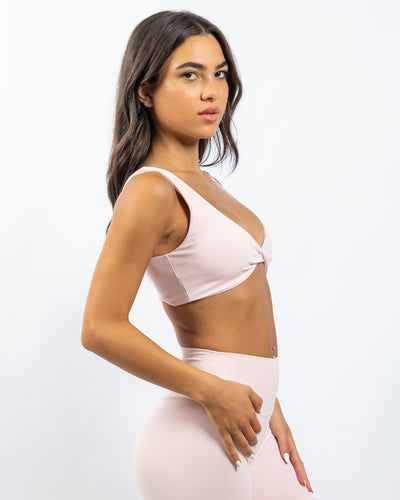 Power Twist Bra - Rosy Cloud