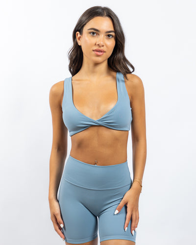 Power Twist Bra - Sky