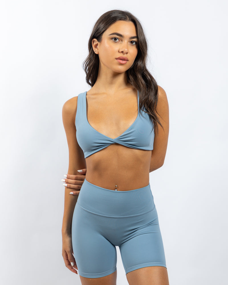 Power Twist Bra - Sky