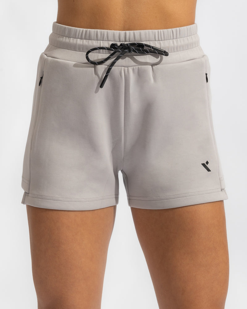 Shield Women Shorts - Light Grey