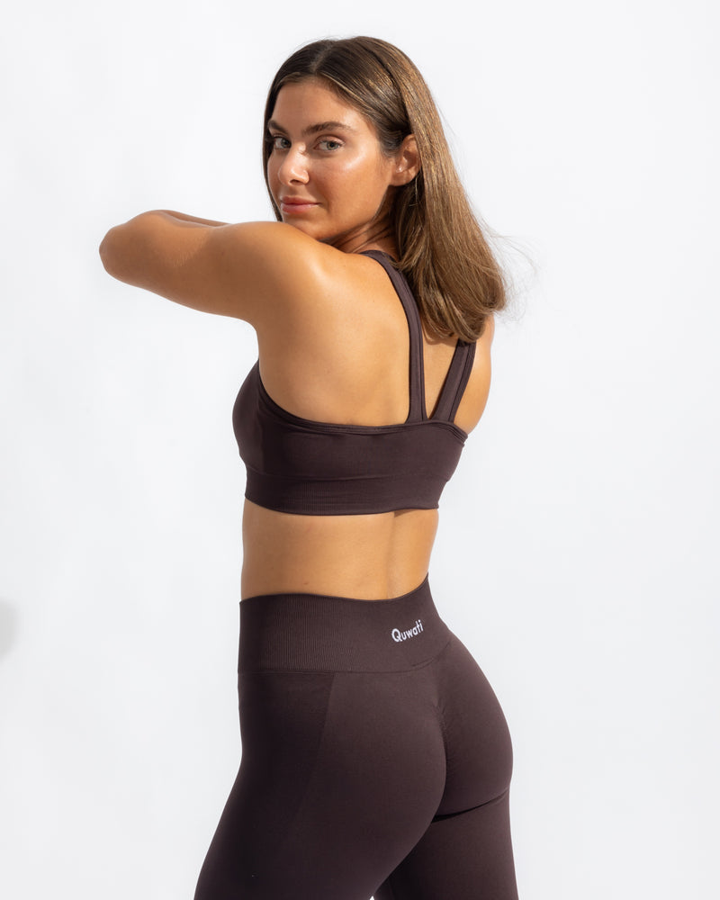 Seamless Bra - Black Coffee