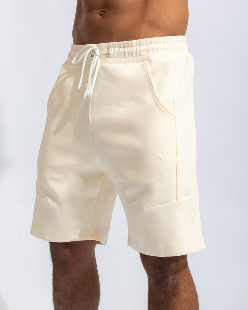 Shield Men Shorts - Beige