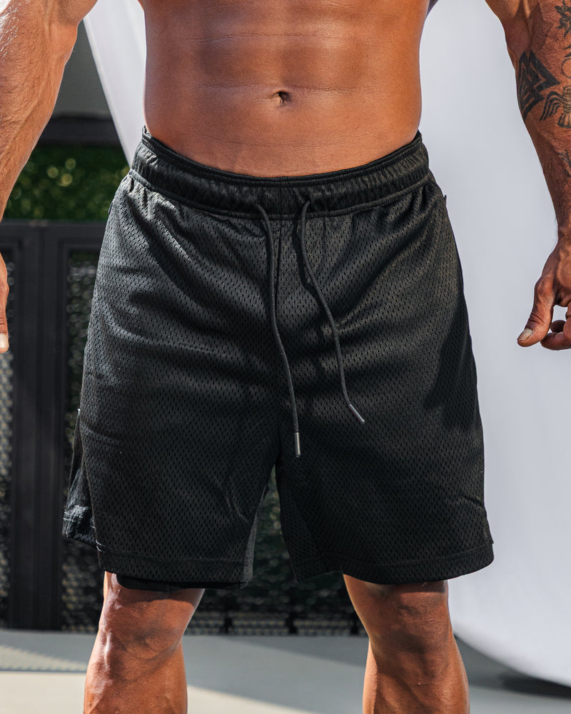Core Double Face Short-Black