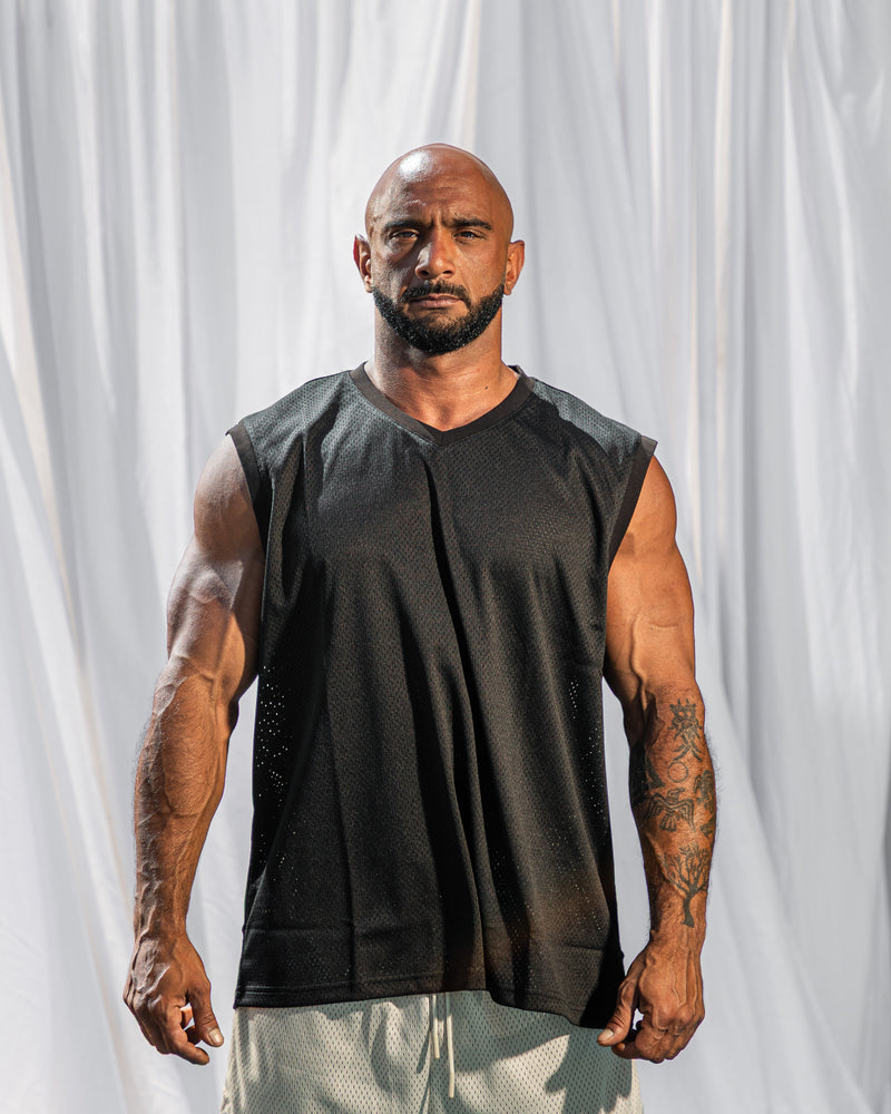 Core Tank Jersey-Black