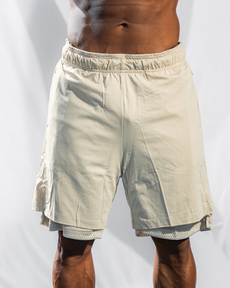 Core Double Face Short-Brown