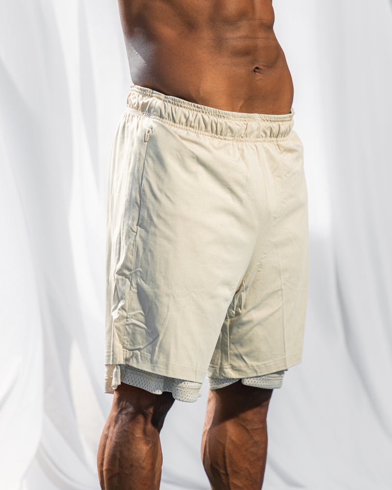 Core Double Face Short-Brown
