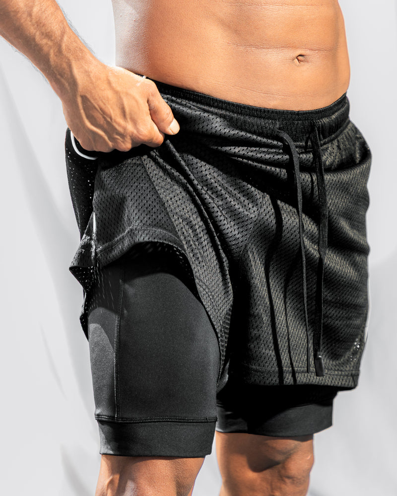 Core 2 In 1 Short-Black