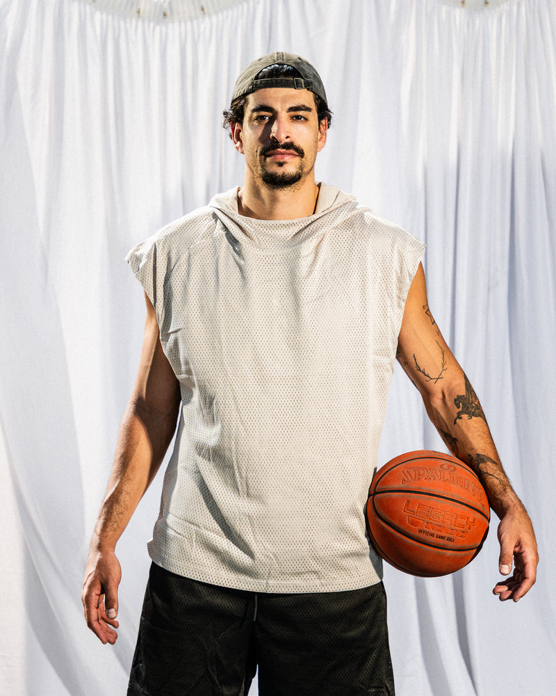 Core Double Face Tank-Brown