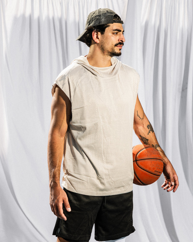 Core Double Face Tank-Brown