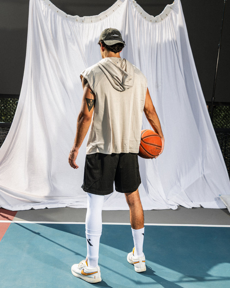 Core Double Face Tank-Brown