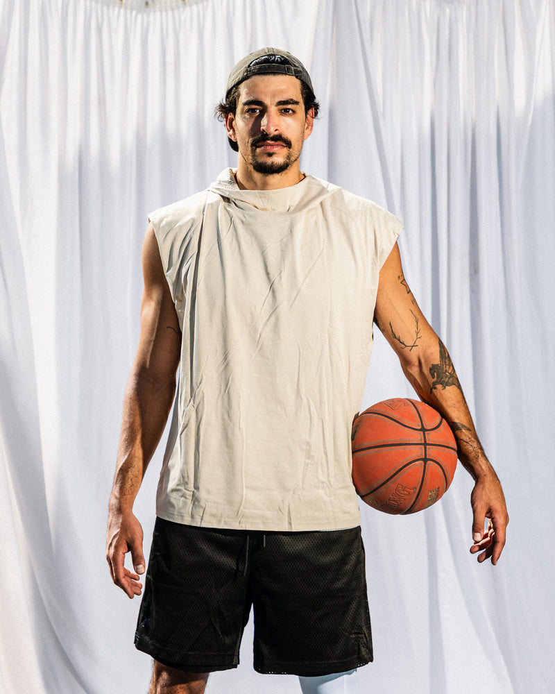 Core Double Face Tank-Brown