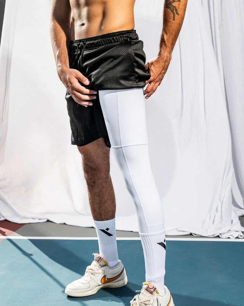 Core Single Leg Tights-White