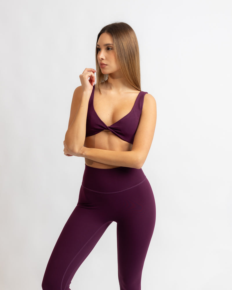 Power Twist Bra - Grape