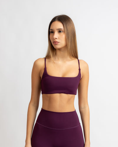 Power Criss Cross Bra - Grape