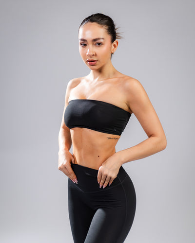 Elevate Bandeau Bra-Black