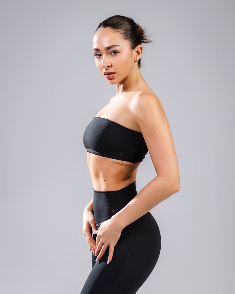 Elevate Bandeau Bra-Black