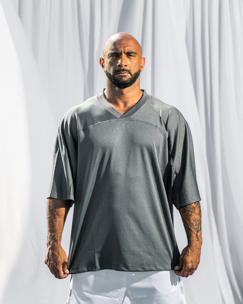 Core Oversized Tee-Dark Grey
