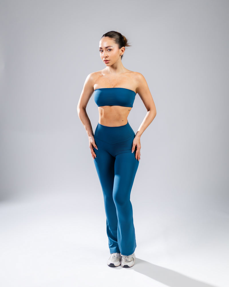Elevate Bandeau Bra-Turquoise