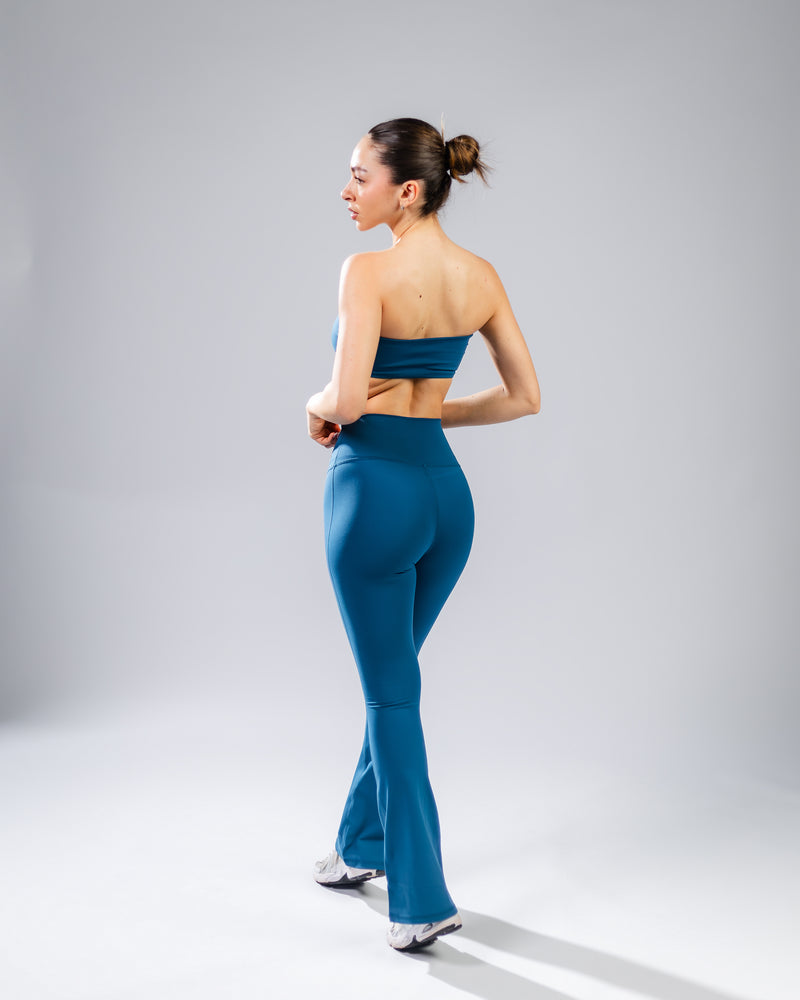 Elevate Bandeau Bra-Turquoise