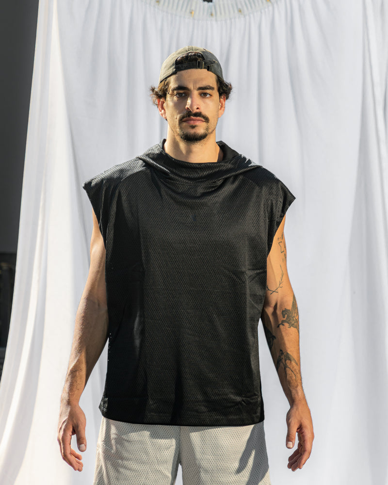 Core Double Face Tank-Black
