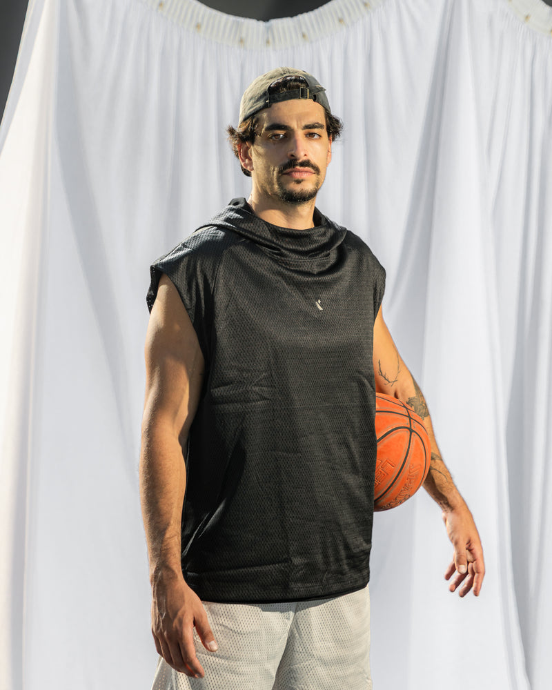 Core Double Face Tank-Black