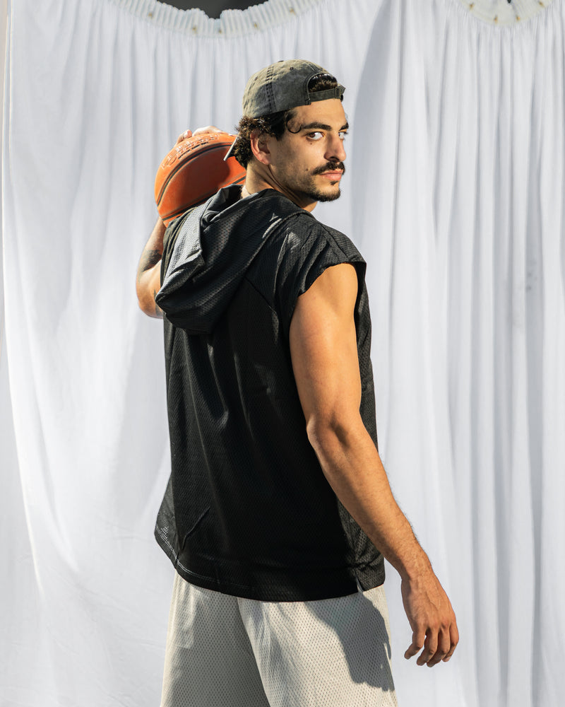 Core Double Face Tank-Black