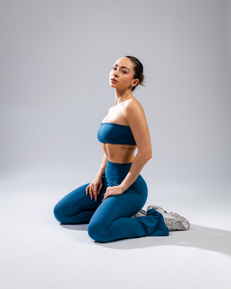 Elevate Bandeau Bra-Turquoise