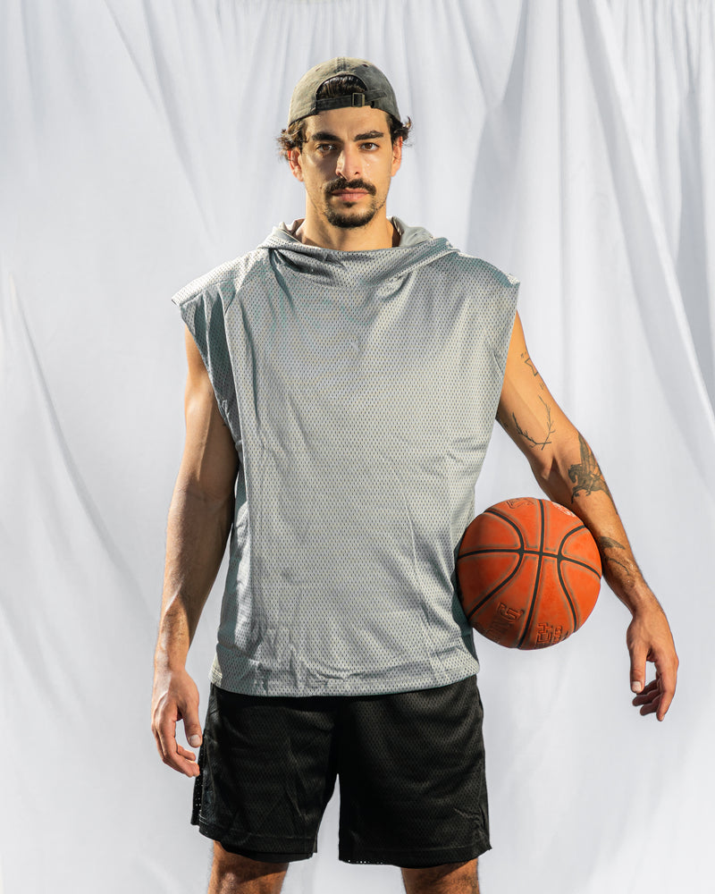 Core Double Face Tank-Grey