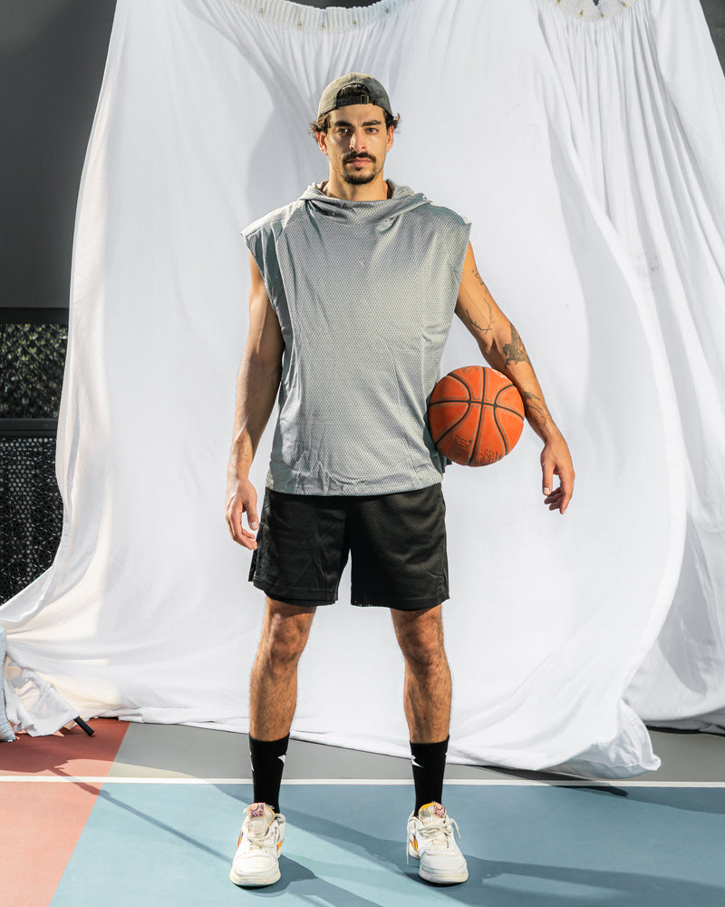 Core Double Face Tank-Grey