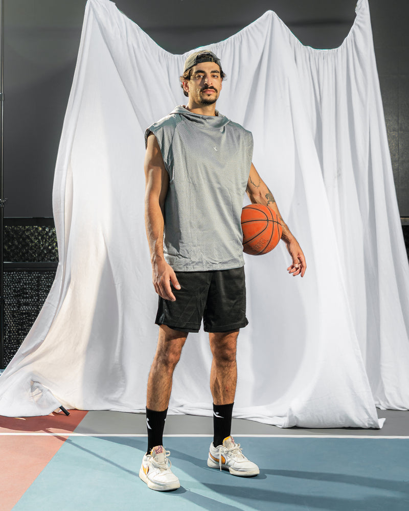 Core Double Face Tank-Grey