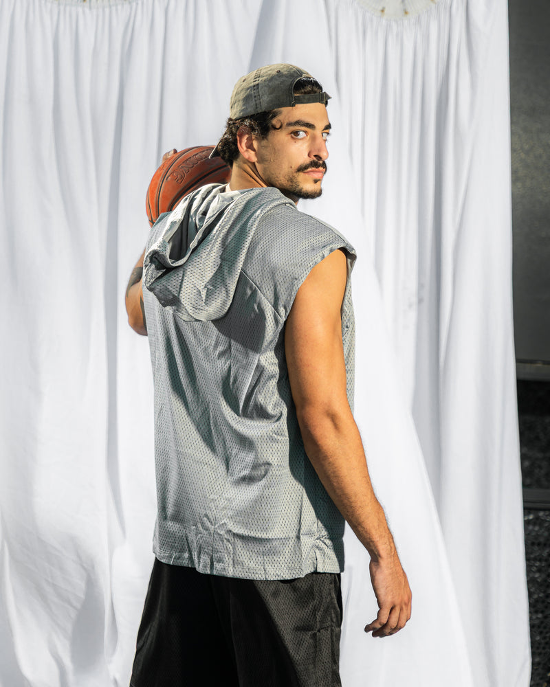 Core Double Face Tank-Grey