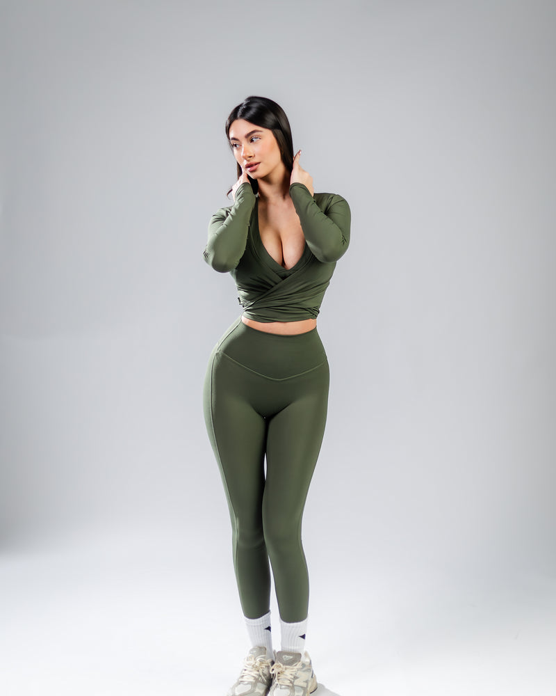 Elevate Legging-Dark Green