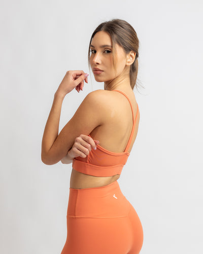 Basic Power Bra - Coral