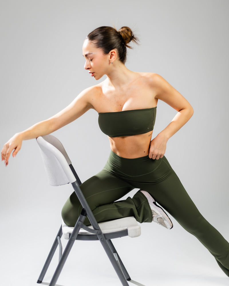Elevate Flared Legging-Dark Green