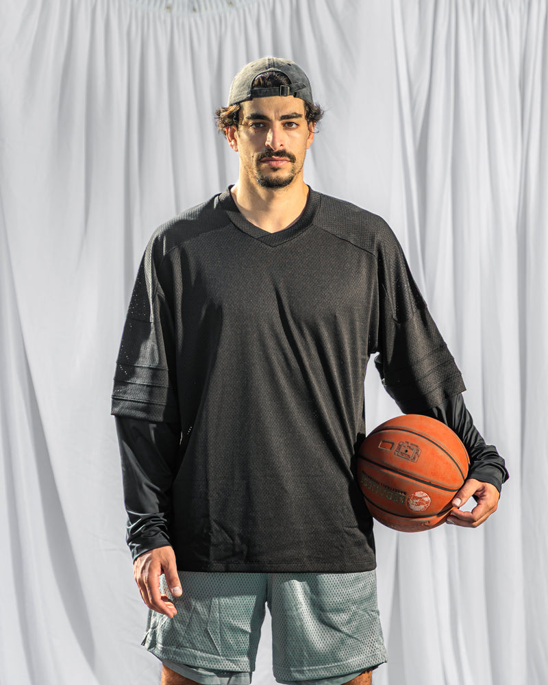 Core Long Sleeve Jersey-Black