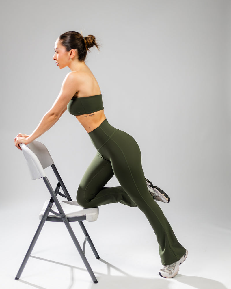 Elevate Flared Legging-Dark Green