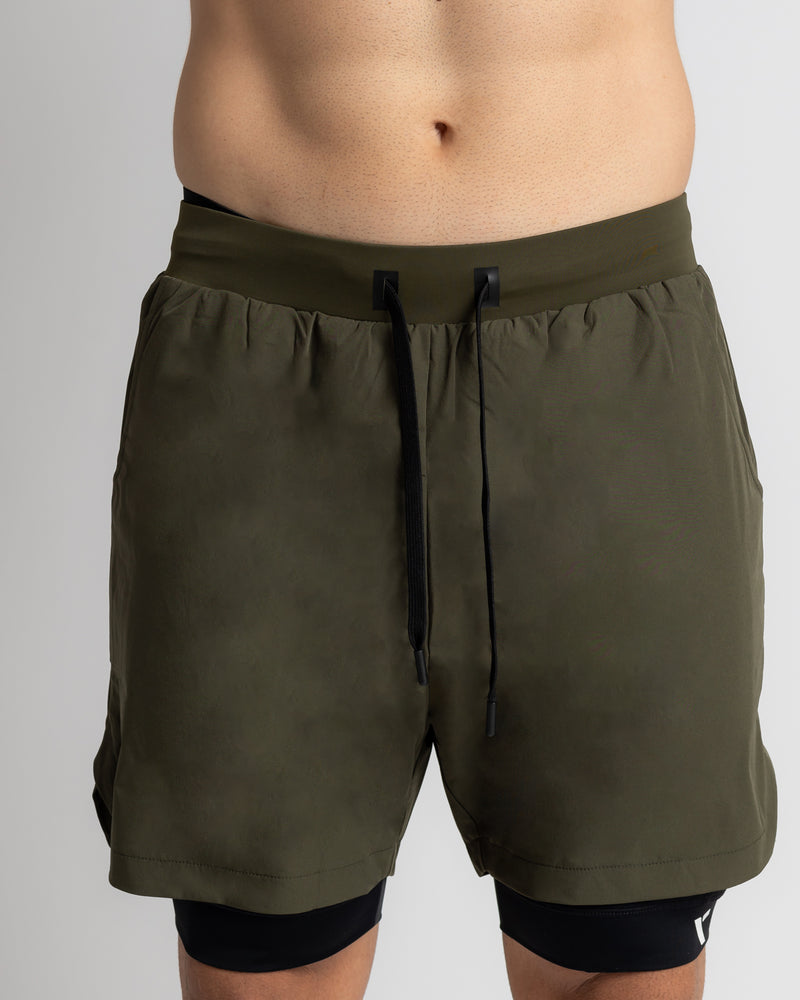 Power 2-in-1 Shorts - Army Green