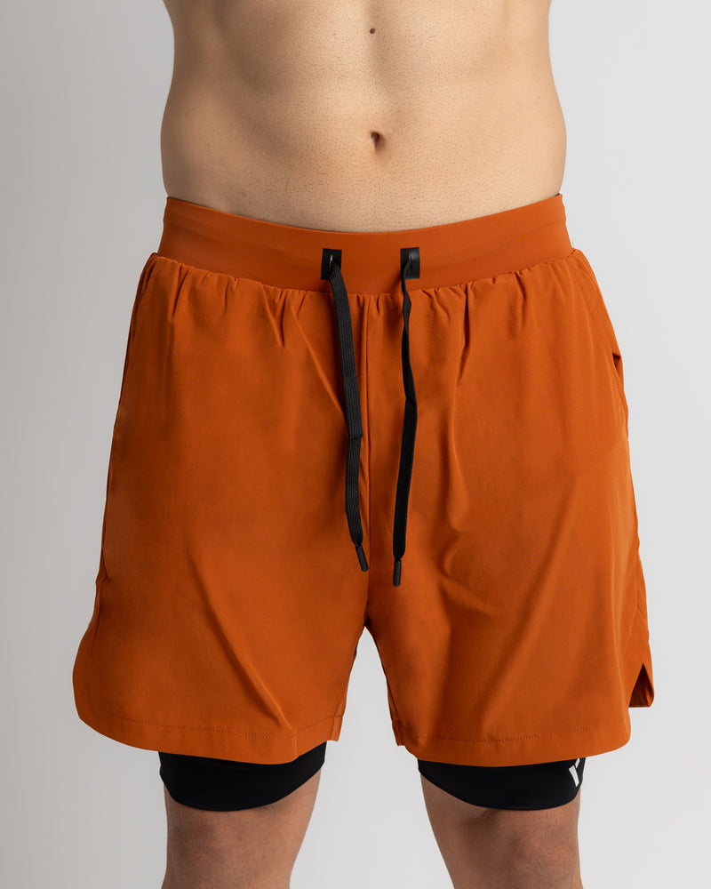 Power 2-in-1 Shorts - Dark Orange