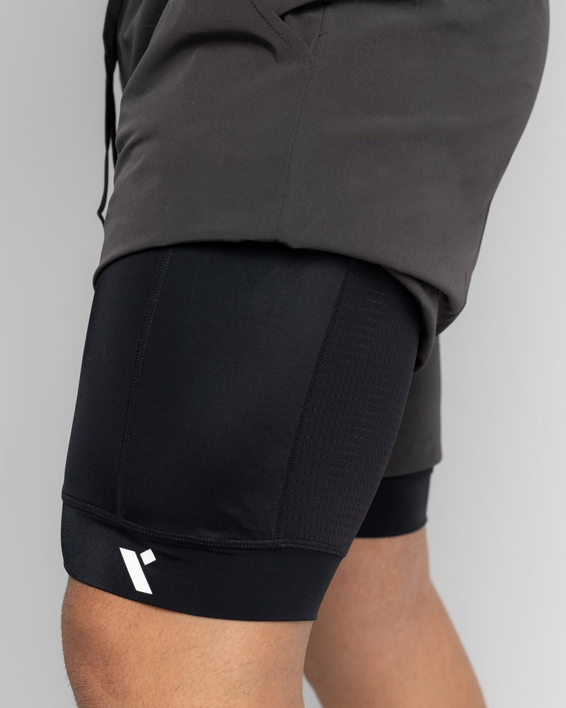 Power 2-in-1 Shorts - Dark Grey