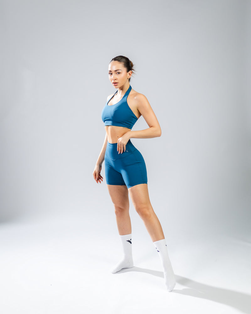 Elevate Cycling Shorts-Turquoise