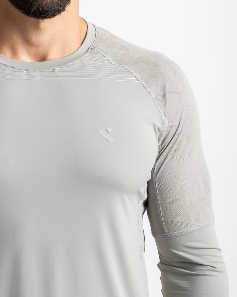 Matrix Long Sleeve Shirt - Light Grey