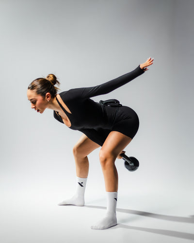 Elevate Wrap Top-Black